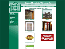 Tablet Screenshot of greenmountainwindow.com